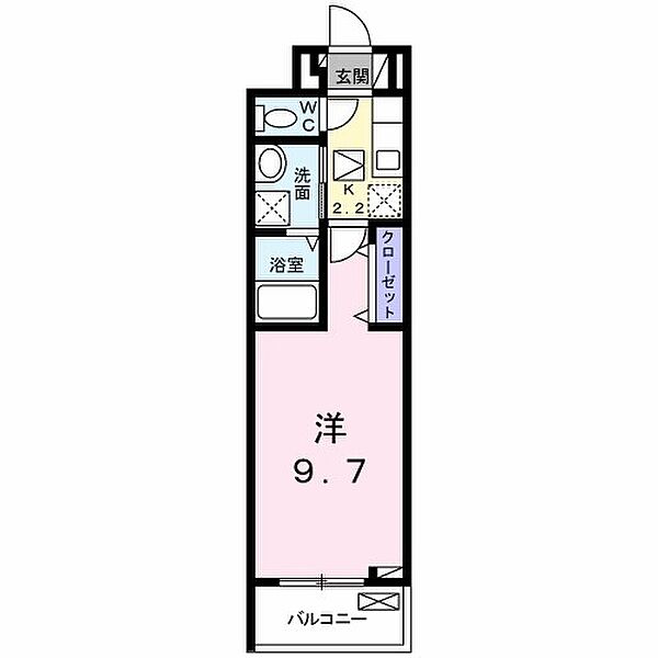 ジェルメゾン 103｜山口県下関市椋野町３丁目(賃貸アパート1K・1階・28.87㎡)の写真 その2