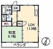 コーポミヤモト  ｜ 山口県下関市三河町（賃貸アパート1LDK・1階・40.50㎡） その2