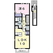 ドエルVIIIB  ｜ 山口県下関市一の宮住吉２丁目（賃貸アパート1LDK・2階・42.37㎡） その2