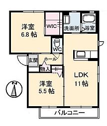 間取図画像 2LDK