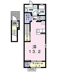 エクセラン ワンルームの間取図画像