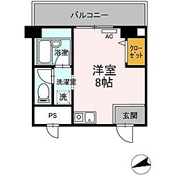 グレイスハイツ今浦 ワンルームの間取図画像