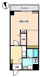 アプローズ熊野1 1Kの間取図画像