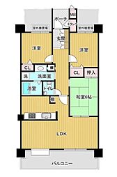 サンライズ貴船 3LDKの間取図画像