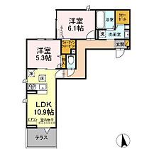 REGALIA（レガリア） 102 ｜ 茨城県つくば市みどりの中央11-11（賃貸アパート2LDK・1階・57.90㎡） その2