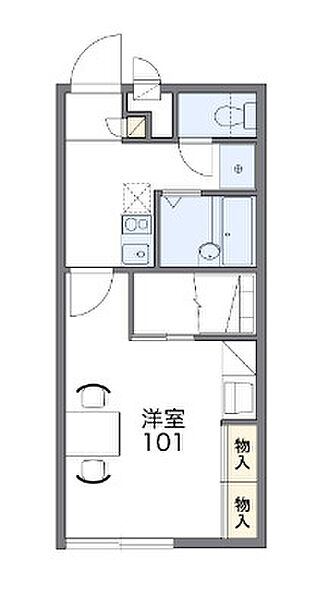 レオパレス住吉A 209｜茨城県つくば市上横場(賃貸アパート1K・2階・23.18㎡)の写真 その2