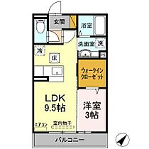 セレーナ並木 103 ｜ 茨城県つくば市並木3丁目26-16（賃貸アパート1LDK・1階・33.39㎡） その2