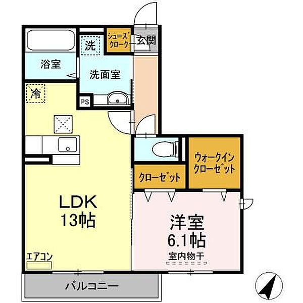 ステラ クレール 101｜茨城県つくば市研究学園7丁目(賃貸アパート1LDK・1階・50.37㎡)の写真 その2