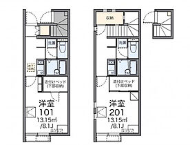 レオネクスト下妻アイビーシー 203 ｜ 茨城県下妻市坂本新田19-1（賃貸アパート1K・2階・28.02㎡） その2