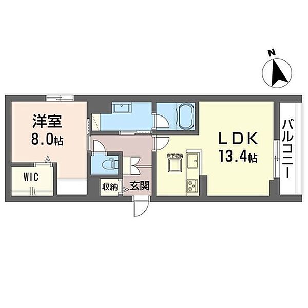 シャーメゾンアリビオ 101｜茨城県守谷市本町(賃貸アパート1LDK・1階・55.10㎡)の写真 その2