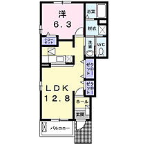 カレントヴィラＤ 101 ｜ 茨城県筑西市市野辺（賃貸アパート1LDK・1階・46.49㎡） その2