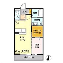 ブランシュール 303 ｜ 茨城県つくば市天久保1丁目（賃貸アパート1LDK・3階・33.39㎡） その2