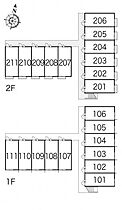 レオパレスコンフォート 204 ｜ 千葉県野田市上花輪667-2（賃貸アパート1K・2階・22.70㎡） その4