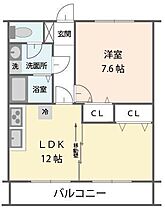 PRESTIGE 111 ｜ 茨城県常総市内守谷町きぬの里3丁目34-2（賃貸マンション1LDK・1階・45.36㎡） その2