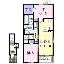 ドリーム20　Ｂ 203 ｜ 茨城県坂東市辺田248-3（賃貸アパート2LDK・2階・59.09㎡） その2