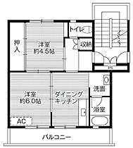 ビレッジハウス関城2号棟 0204 ｜ 茨城県筑西市藤ケ谷1615-7（賃貸マンション1LDK・2階・39.83㎡） その2