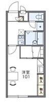 レオパレス土浦A 201 ｜ 茨城県土浦市真鍋1丁目8-10（賃貸アパート1K・2階・22.70㎡） その2