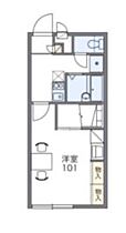 レオパレス土浦B 103 ｜ 茨城県土浦市真鍋1丁目8-10（賃貸アパート1K・1階・22.70㎡） その2