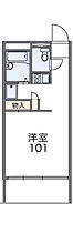 レオパレス錦 206 ｜ 茨城県土浦市田中1丁目（賃貸マンション1K・2階・20.28㎡） その2