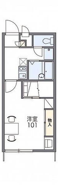 レオパレスさくら 104｜茨城県牛久市上柏田1丁目(賃貸アパート1K・1階・23.18㎡)の写真 その2