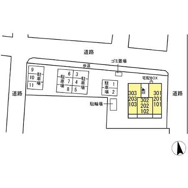 グランセレスタＢ 101｜茨城県土浦市桜町1丁目(賃貸アパート1K・1階・33.18㎡)の写真 その3