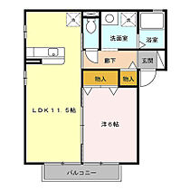 アイビースクエア四季の杜D棟 101 ｜ 茨城県龍ケ崎市久保台3丁目8-1（賃貸アパート1LDK・1階・44.20㎡） その2