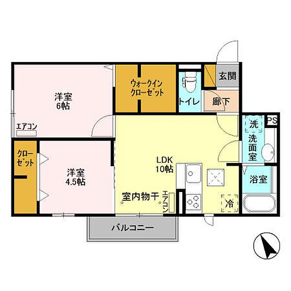 グランツ 303｜千葉県柏市大室1丁目(賃貸アパート2LDK・3階・50.17㎡)の写真 その2
