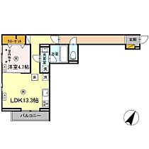 デュランタ 105 ｜ 千葉県柏市柏6丁目5-20（賃貸アパート1LDK・1階・47.16㎡） その2