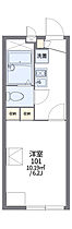 レオパレスベルピーノ 102 ｜ 千葉県柏市豊四季121-53（賃貸アパート1K・1階・19.87㎡） その2