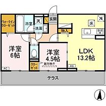 ウィンクルム柏の葉 102 ｜ 千葉県柏市十余二380 柏北部中央地区一体型特定土地区画整理事業210街区3（賃貸アパート2LDK・1階・55.04㎡） その2