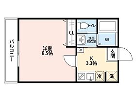 ルミエール 301 ｜ 千葉県柏市大室1丁目14-6（賃貸アパート1K・3階・26.49㎡） その2