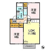 グリーンパークA 101 ｜ 千葉県柏市藤心808-10（賃貸アパート2LDK・1階・53.48㎡） その2