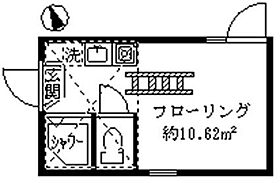 フェリススワン 205 ｜ 東京都中野区鷺宮３丁目12-6（賃貸アパート1R・2階・10.62㎡） その2