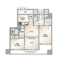 間取図画像 2LDK