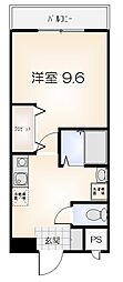 リバティマンション 1Kの間取図画像