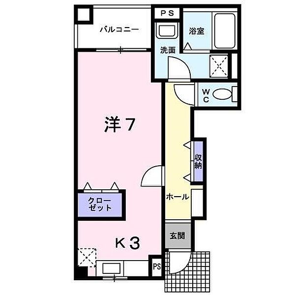 徳島県小松島市日開野町字末次(賃貸アパート1R・1階・35.96㎡)の写真 その2