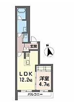 徳島県徳島市富田橋３丁目（賃貸マンション1LDK・2階・45.15㎡） その2