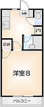 ココファニー 1D ｜ 徳島県徳島市かちどき橋5丁目8-1（賃貸マンション1K・1階・24.84㎡） その2