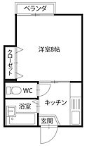 スカーラII 204 ｜ 徳島県徳島市川内町榎瀬（賃貸アパート1K・2階・23.10㎡） その2