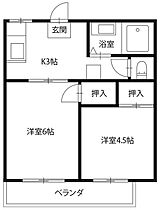 コーポ末広 103 ｜ 徳島県徳島市南末広町4-75（賃貸アパート2K・1階・34.70㎡） その2