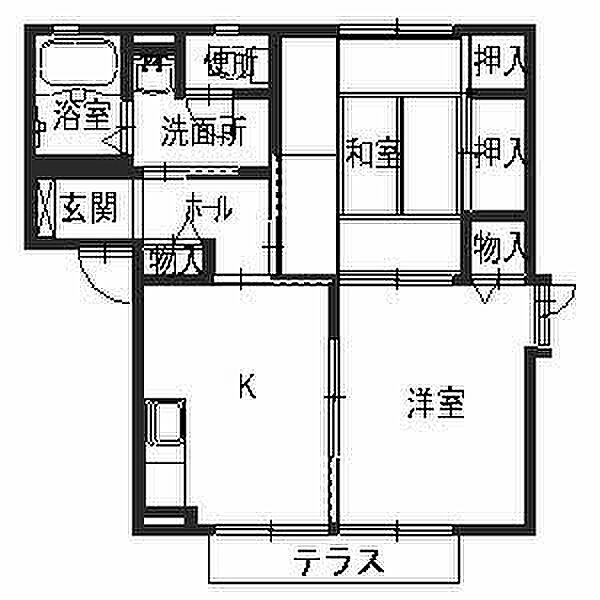 兵庫県神戸市須磨区多井畑東町(賃貸アパート2K・1階・43.00㎡)の写真 その2