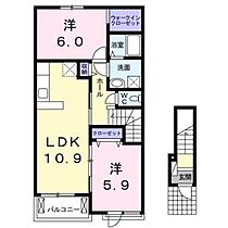 兵庫県たつの市誉田町福田（賃貸アパート2LDK・2階・57.21㎡） その2