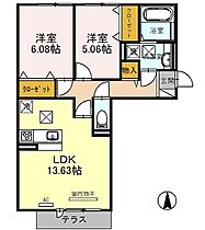 兵庫県相生市旭2丁目（賃貸アパート2LDK・1階・60.57㎡） その2