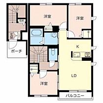 兵庫県加古川市尾上町口里（賃貸アパート3LDK・2階・67.70㎡） その2