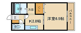 兵庫県姫路市飾磨区上野田2丁目（賃貸アパート1K・2階・24.84㎡） その2