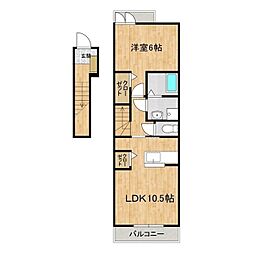 サランサラーム 1LDKの間取図画像