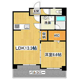 メゾンサンテ 1LDKの間取図画像
