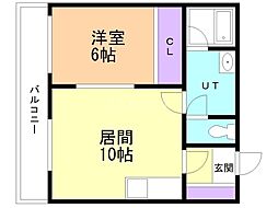 間取図画像 1LDK
