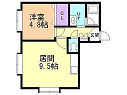間取図画像 1LDK