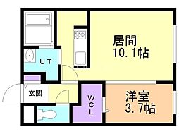 間取図画像 1LDK